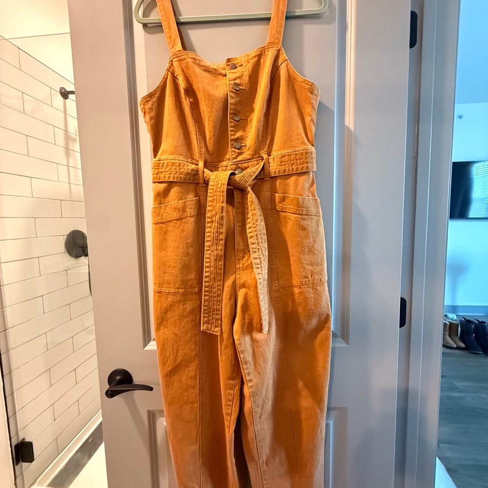 Universal Thread Tan Jumpsuit with Belt